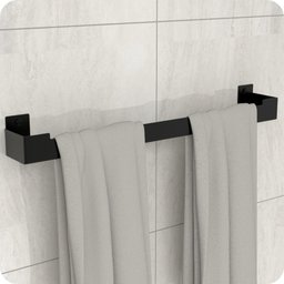 Kit Acessórios Para Banheiro Preto Fosco 4 Peças ELG - 3