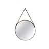 Espelho Redondo Decorativo Metal 57,5x36cm Mart Collection Preto - 1
