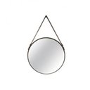 Ver imagem 1 de Espelho Redondo Decorativo Metal 57,5x36cm Mart Collection Preto