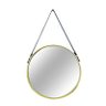 Espelho Redondo Decorativo Metal 57,5x36cm Mart Collection Dourado - 1