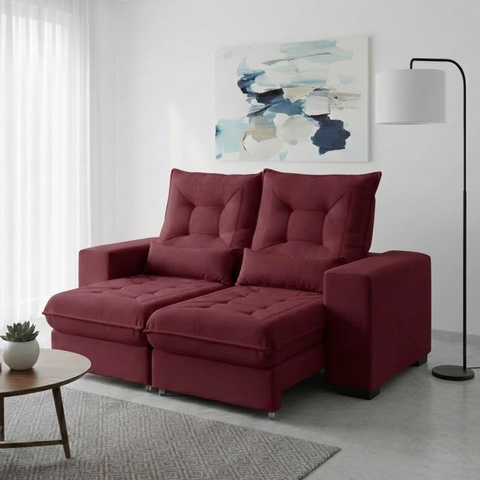 Sofá Retrátil e Reclinável 1,80m Suede Miami