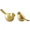 Ver imagem 1 de Kit Pássaro Cerâmica 2 peças Mart Collection Dourado