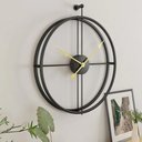 Ver imagem 3 de Relógio De Parede 3d Preto Metal Design Europeu 50cm