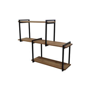 Nicho Suspenso 120x30 Vintage Duplo/amadeirado Claro 05