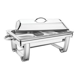 Rechaud Retangular Aço Inox Tipo Removível com Guias - 1