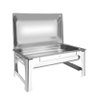 Rechaud Retangular Aço Inox Tipo Removível com Guias - 1