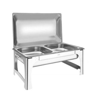 Rechaud Banho-maria Cuba 1/2 com Tampa Removível Aço Inox Tramontina - 61040/223