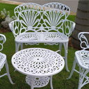 Ver imagem 3 de Conjunto de Jardim Modelo Primavera Mesa 2 Cadeiras e Namoradeira