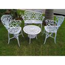 Ver imagem 4 de Conjunto de Jardim Modelo Primavera Mesa 2 Cadeiras e Namoradeira