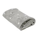 Ver imagem 2 de Cobertor de Berço Toque de Seda Poá 90x110cm - Prata/Branco