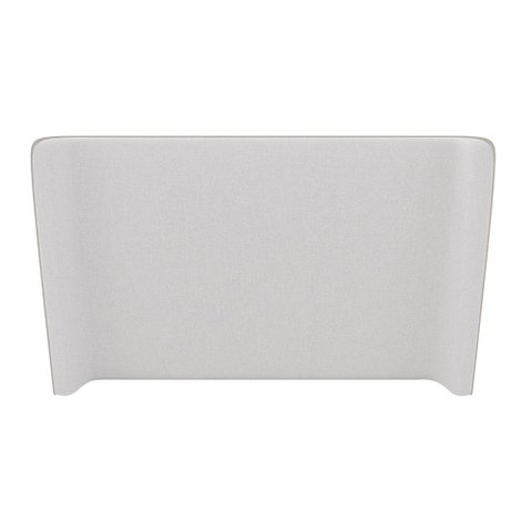 Cabeceira Corea King Curva Orgânico Factor | Bouclê Suave Off White - Sallar Home