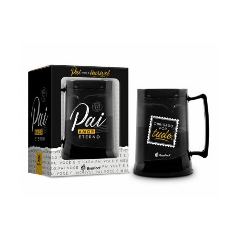 Caneca Gel 300ml Pai Amor Eterno Presente Dia Dos Pais