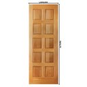 Ver imagem 2 de Porta de Madeira Maciça Pv10 de Tauari Mapaf - 2.10 (a) X 0.82 (l)