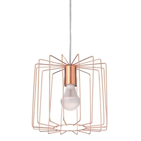 Pendente 6155 Retangular Aramado Cobre