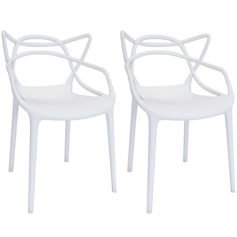 Kit 2 Cadeiras Allegra - Branco