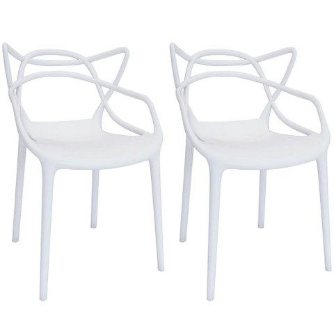 Kit 2 Cadeiras Allegra - Branco