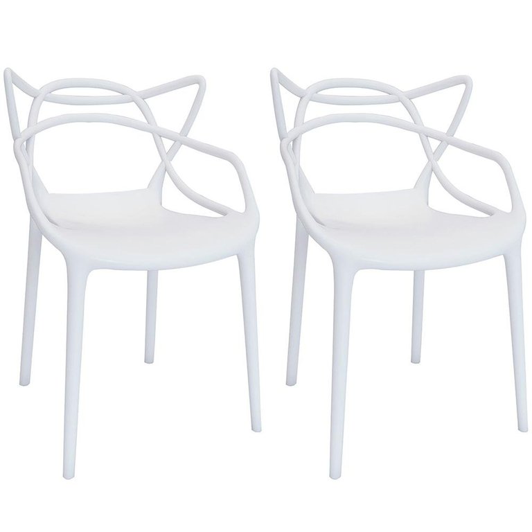 Kit 2 Cadeiras Allegra - Branco