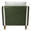 Ver imagem 2 de Kit 2 Poltronas Decorativa para Sala Recepção Consultório Aviv Luxo Corino e Linho