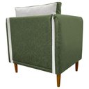 Ver imagem 7 de Kit 2 Poltronas Decorativa para Sala Recepção Consultório Aviv Luxo Corino e Linho