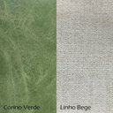 Ver imagem 3 de Kit 2 Poltronas Decorativa para Sala Recepção Consultório Aviv Luxo Corino e Linho
