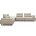 Ver imagem 7 de Sofá de Canto com Puff para Sala Living Modular 337x337cm Industrial Oslo L06 Couro Bege Areia -