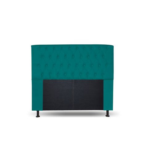 CABECEIRA 140 LADY COR SUEDE AZUL TUQUESA TOPÁZIO DECOR