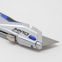 Ver imagem 2 de Estilete Canivete Faca Metal Emborrachado Trapezoidal 19mm