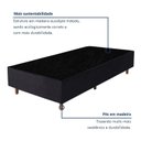 Ver imagem 4 de Base Box Solteiro 88cm x 34cm Slim Colchoarte Preto