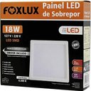 Ver imagem 1 de Painel Led 18w Downlight Bivolt 6500k Quadrado Sobrepor Foxlux