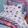 Jogo de Cama Solteiro Hello Kitty 3 peças - Percal 180 fios - 100% Algodão - Total Mix Junior - Ar - 5