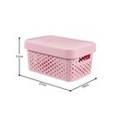 Ver imagem 2 de Cesto Organizador Modular Infinity 4.5 Litros Curver Pink Keter