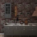 Ver imagem 2 de Papel de Parede Casual Frases Cafeteria Gh Papel de Parede 2,5m