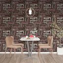 Ver imagem 1 de Papel de Parede Casual Frases Cafeteria Gh Papel de Parede 2,5m