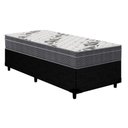 Ver imagem 1 de Conjunto Box Solteiro: Colchão Anatômico Ortobom D33-ep Airtech 100 + Base Crc Courano Black(