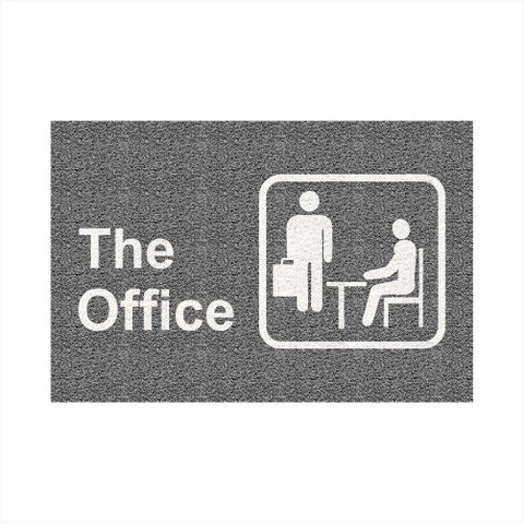 Tapete Capacho Divertido The Office o Escritório Decorativo.:cinza/80x40 Cm.
