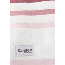 Jogo de Toalha Gigante Karsten 5peças Lumina Branco com Rosa - 6