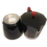 Cafeteira Italiana Aluminio Preta 3 Xícaras Cafés 150 Ml - 4