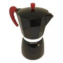 Ver imagem 1 de Cafeteira Italiana Aluminio Preta 3 Xícaras Cafés 150 Ml