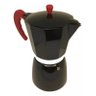 Cafeteira Italiana Aluminio Preta 3 Xícaras Cafés 150 Ml - 1