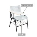 Ver imagem 4 de Cadeira Universitária Plástica Prancheta Mdf Cor Cinza Masticmol