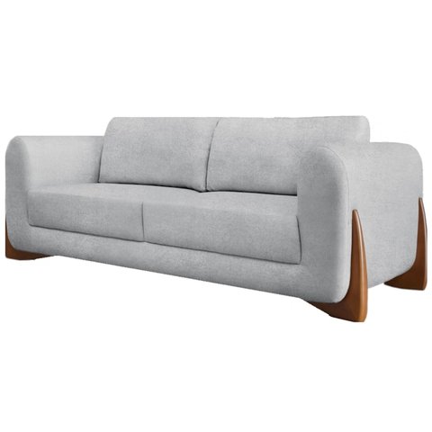 Sofa Jolie 2 Lugares 160cm Pes Boomerang Linho Boucle 3302 Ezz