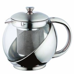 Bule para Chá de Vidro e Inox 700 ml - KeHome - 1