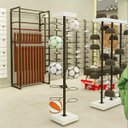 Ver imagem 7 de Expositor de Bolas Calçados Bonés 1 Coluna Central para Loja Linha Screw Comac Branco/Preto