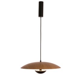 Pendente Led Alumínio Preto Freijó 24w Luz Amarela Yamamura - 4