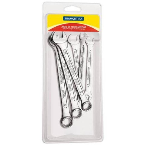 Jogo De Chaves Fixas e Combinadas Com 6 Peças, Ideal Para Pequenos Reparos - Tramontina