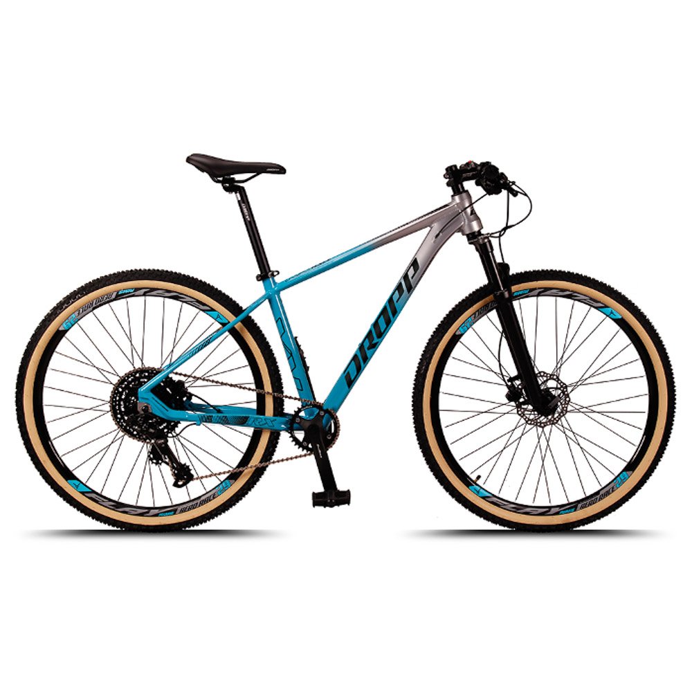 Bicicleta Aro 29 Quadro 17 Alumínio 9v Sunrace M9 Freio Hidráulico RX Sport Azul/Prata - Dropp - 6