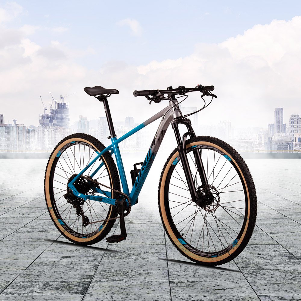 Bicicleta Aro 29 Quadro 17 Alumínio 9v Sunrace M9 Freio Hidráulico RX Sport Azul/Prata - Dropp - 2