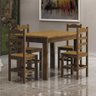 Mesa com 4 Cadeiras Madeira Maciça Nemargi 115x75cm Imbuia - 2
