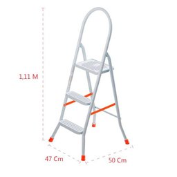 Escada doméstica 3 degraus - maxiutil - - 3