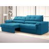 Sofá com Carregador Usb e Molas no Assento Retrátil Reclinável Mimo 2,00m Velosuede Royal - Netsofas - 1